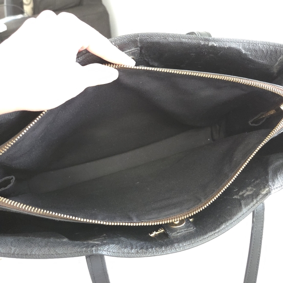 Coach Signature Tote Bag Brown and Black - Picture 12 of 16